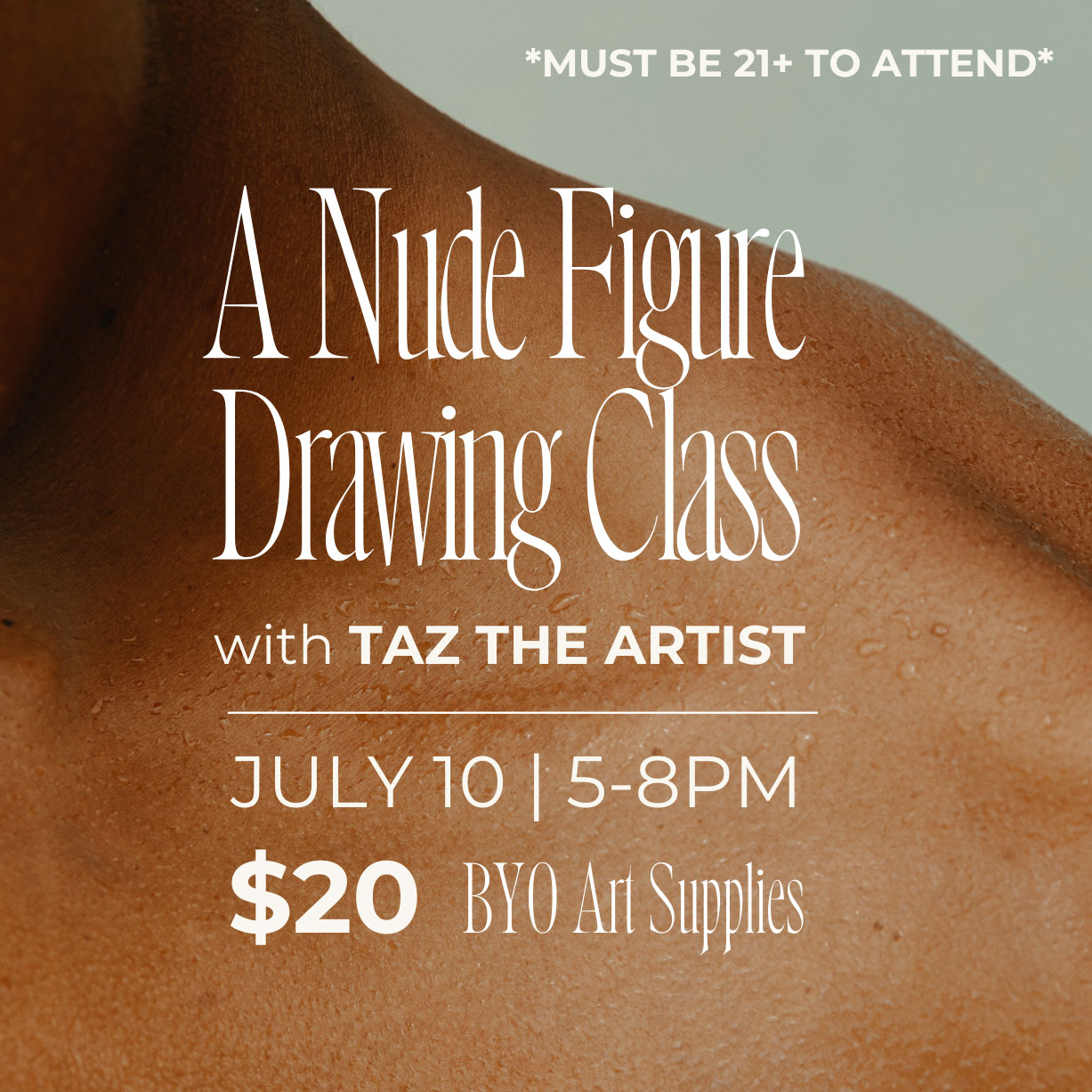 Nude Figure Drawing with Taz the Artist